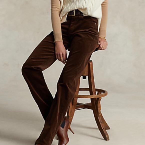 Polo Ralph Lauren Straight Fit High-Rise Corduroy Pant - Picture 2 of 4